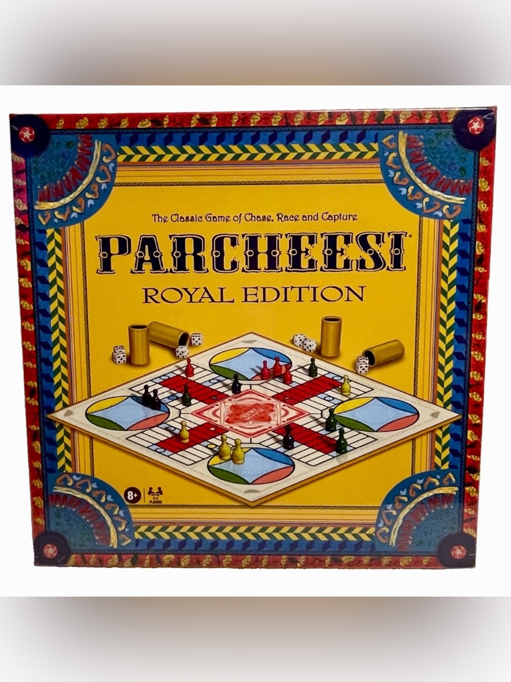 Parcheesi Royal Edition Board Game Vintage Classic Chase Race Capture 8+ Sealed